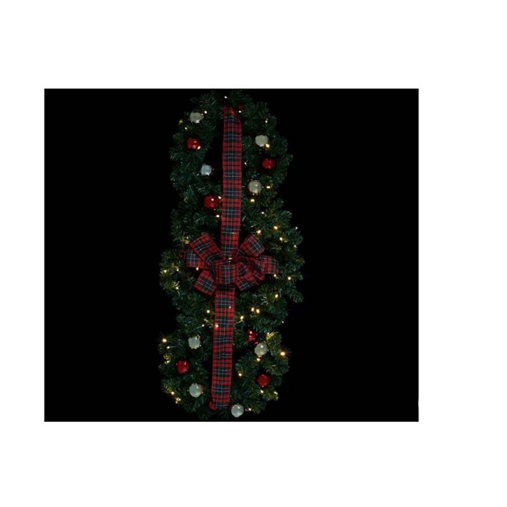 Casa Zeta-Jones Indoor/Outdoor 3-Piece Illuminated Wreath w/ Timer